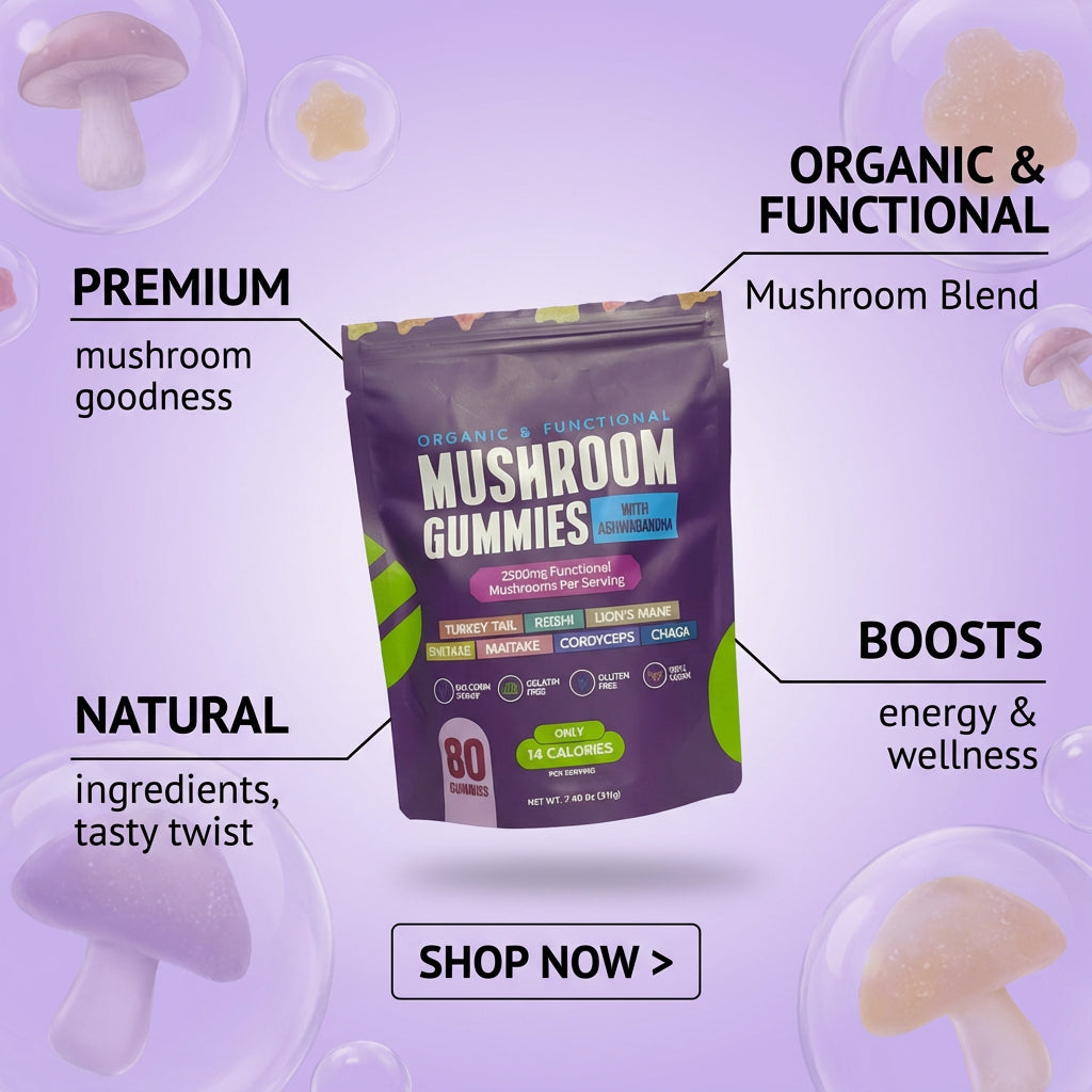 Zelro™ Organic & Functional Mushroom Gummies