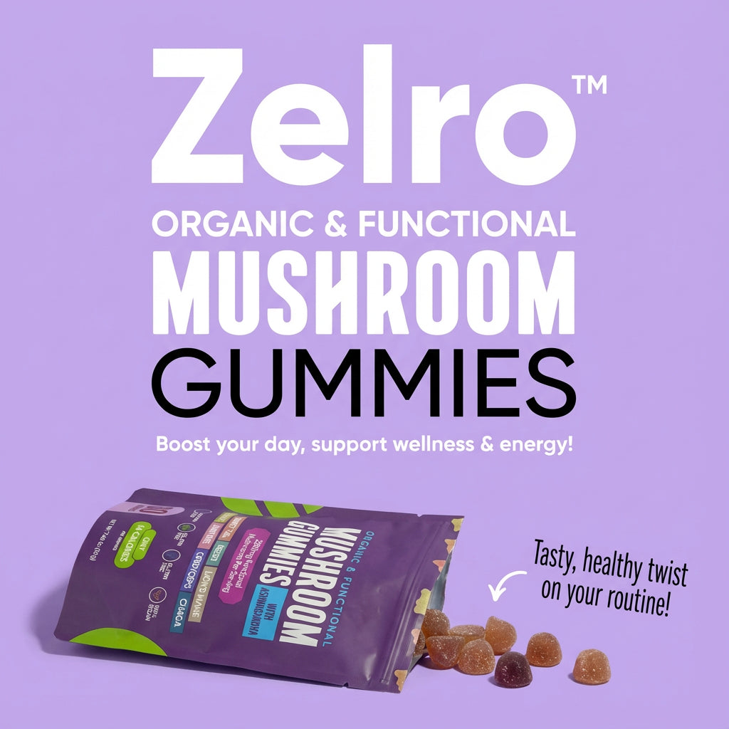 Zelro™ Organic & Functional Mushroom Gummies